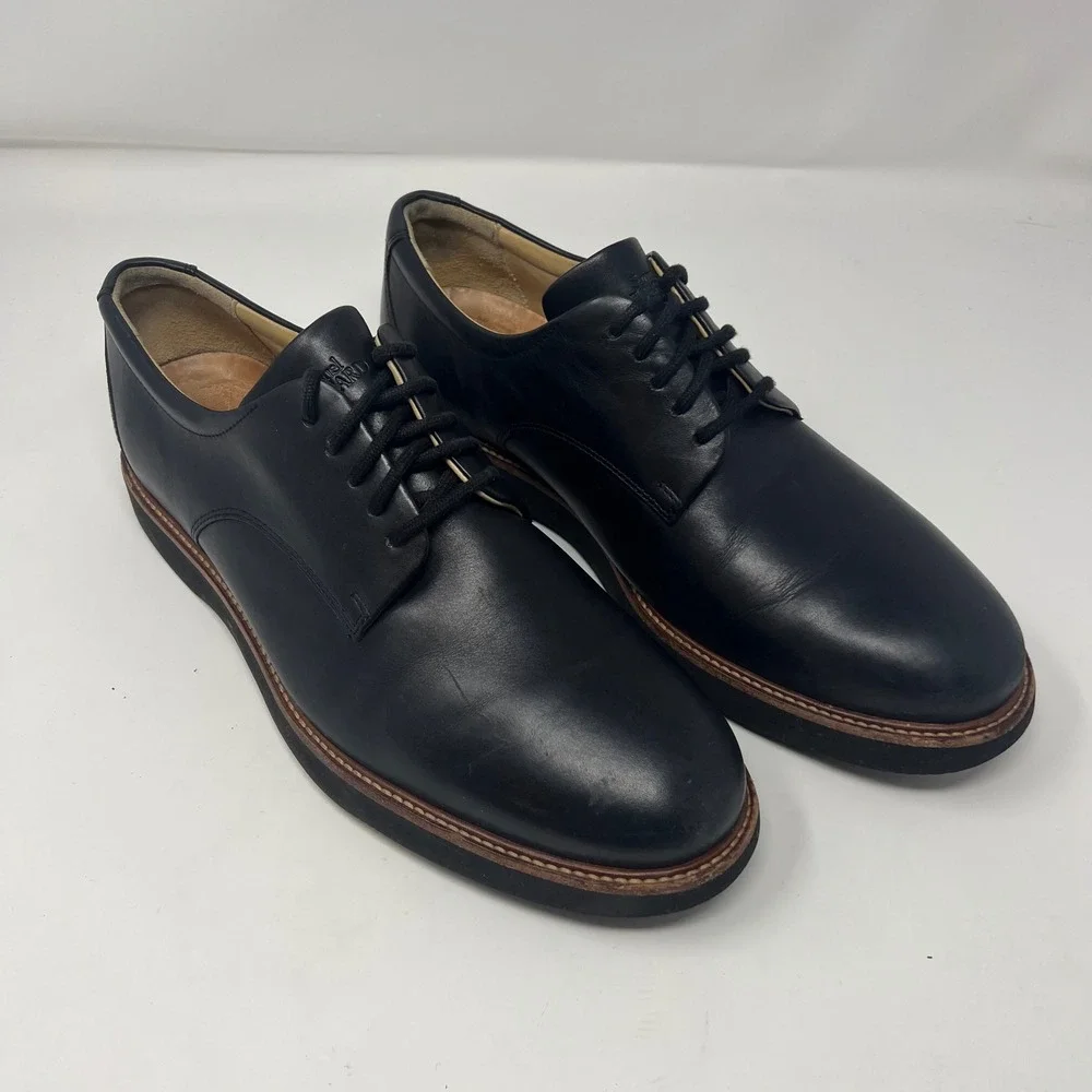 Samuel Hubbard Market Cap Oxford Mens 10.5 W Black Leather Vibram Professional
